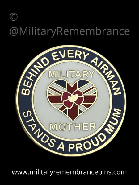 Military Mother Royal Air Force Airman Support Lapel Pin – Military 