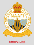 Navy Army Air Force Institute NAAFI Crest Lapel Pin