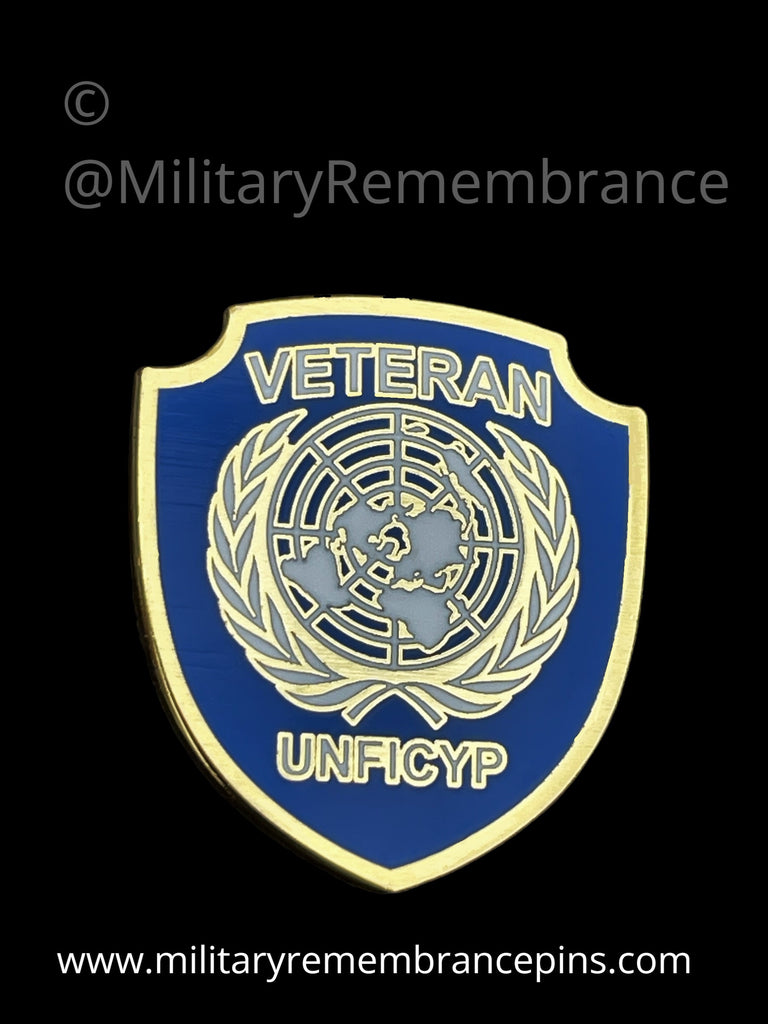 United Nations Un Unficyp Colours Lapel Pin Military Remembrance Pins