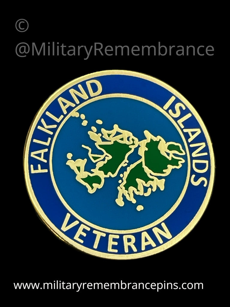 Falkland Islands Veteran Lapel Pin – Military Remembrance Pins