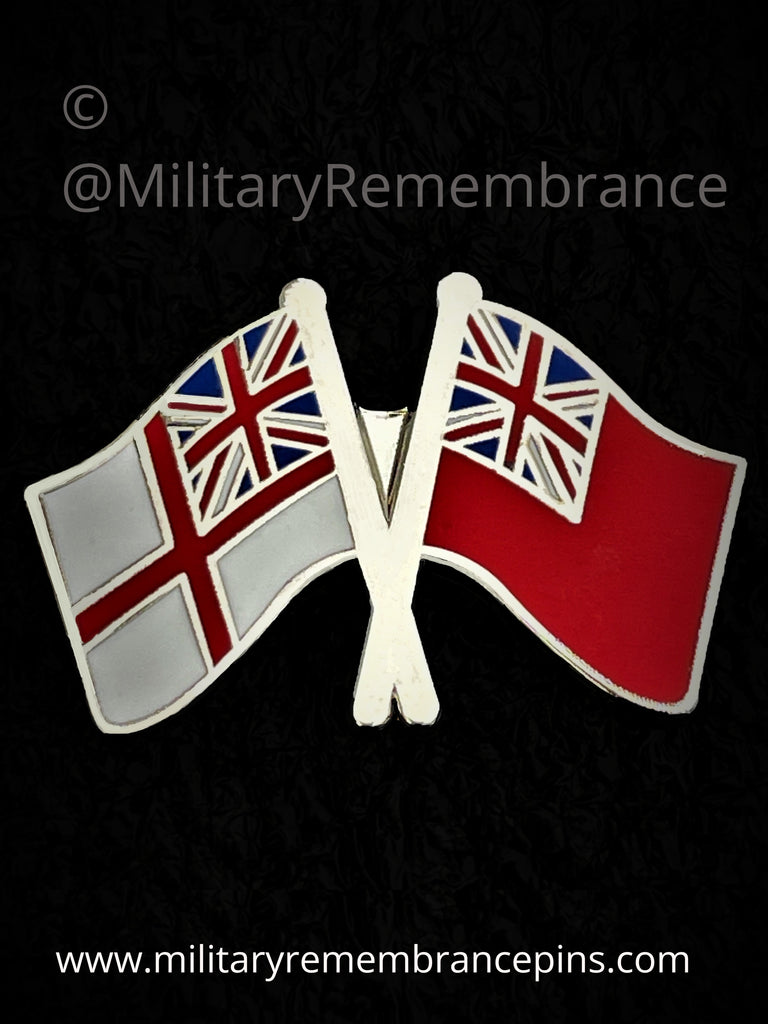 Royal Navy Merchant Navy Ensign Lapel Pin – Military Remembrance Pins