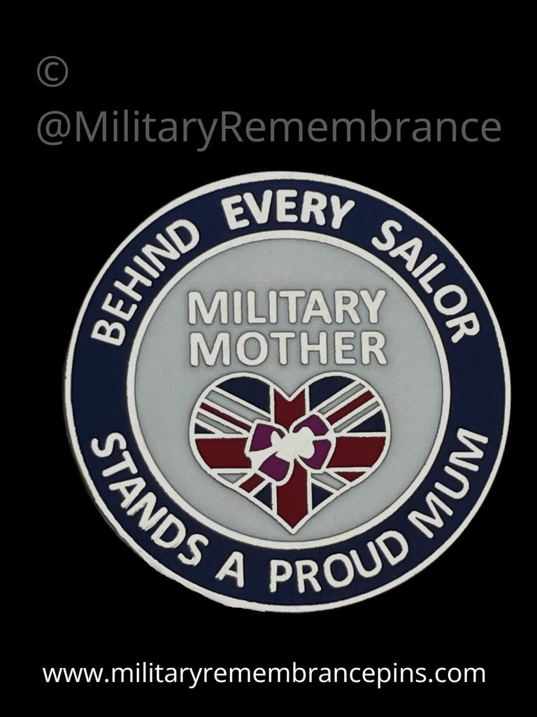 Military Mother Royal Navy Sailor Support Lapel Pin – Military ...