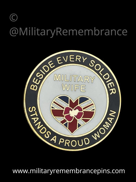 Military Wife's Soldier Support Lapel Pin Badge – Military Remembrance Pins