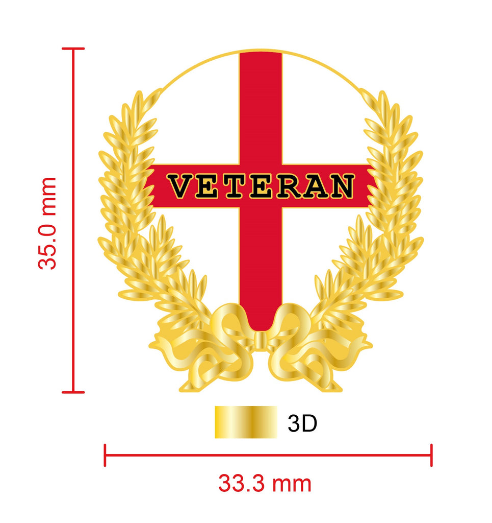 Proud To Be An English Veteran Lapel Pin – Military Remembrance Pins