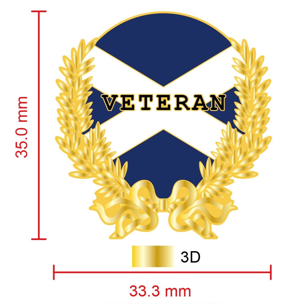 Proud To Be A Scottish Veteran Lapel Pin – Military Remembrance Pins